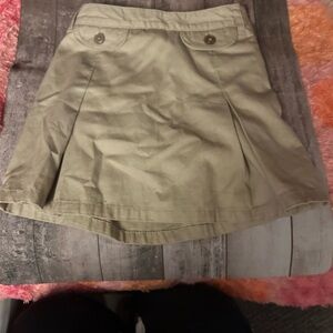 French Toast Khaki Kids Skirt